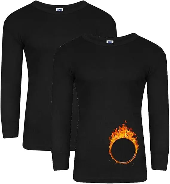 Molten Creek® Men's Thermal Long and Short Sleeve Top, Stay Dry and Comfortable, Snug and Slimming Fit, Pack of 2 Molten Creek