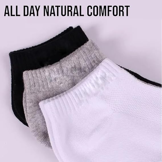 Molten Creek® Low Cut Ankle Socks, No Show Shorts Socks, Breathable, Sports Casual Cotton Socks, Solid Pattern, Lightweight, 12 Pairs