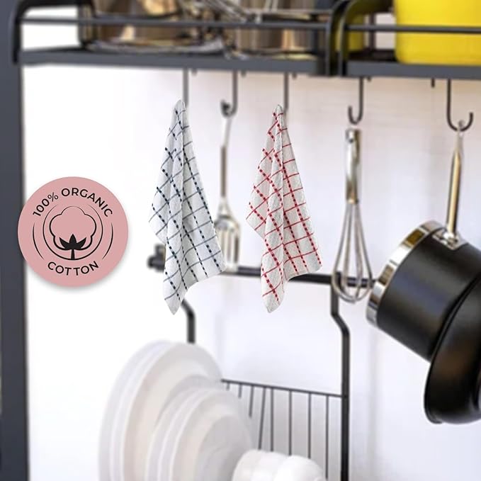 Molten Creek® Assorted Terry Tea 100% Cotton Towel Regular, Effortlessly Soak Up Liquids, Suitable For Hotels, Bars, Restaurants, Pubs, Catering Services
