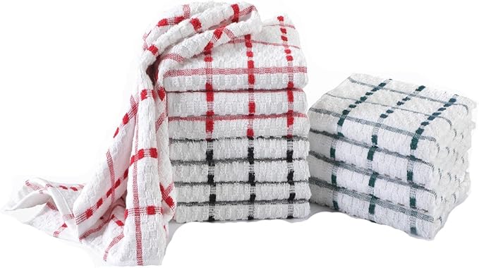 Molten Creek® Assorted Terry Tea 100% Cotton Towel Regular, Effortlessly Soak Up Liquids, Suitable For Hotels, Bars, Restaurants, Pubs, Catering Services