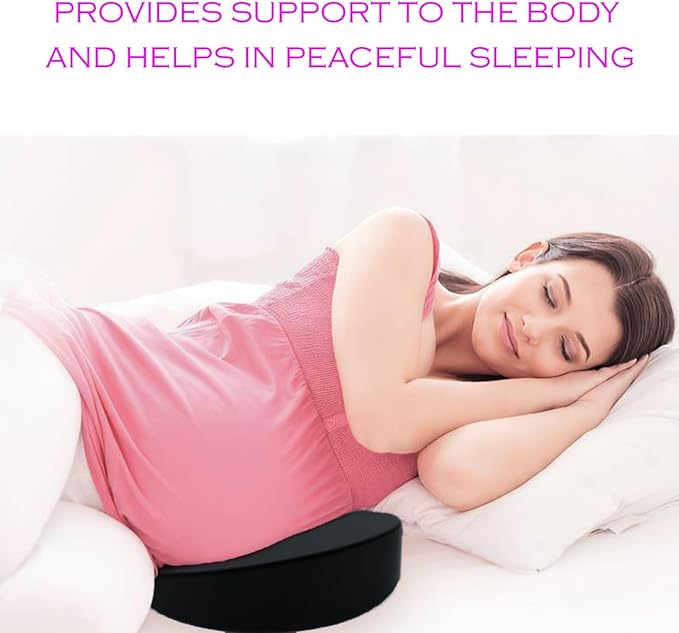 Molten Creek® Pregnancy Wedge Pillow for Maternity, Memory Foam Maternity Pillow Support for Body, Belly, Back, Knees, Side Sleeping, Removable Cover, Lightweight Molten Creek
