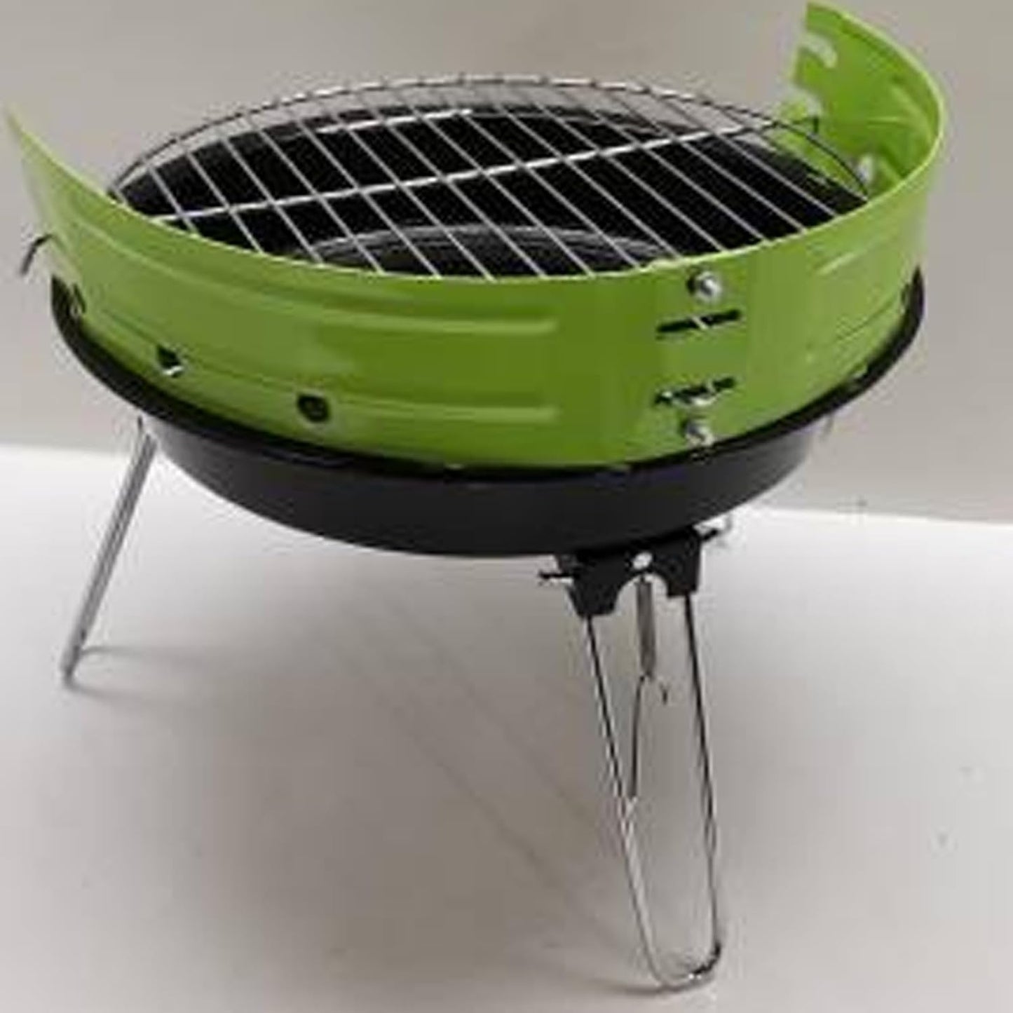 Molten Creek® Barbecue Grill BBQ Portable Charcoal Cooking Grill, Efficient Heat Distribution, Compact and Lightweight BBQ, Outdoor Round Patio UK, 33cm