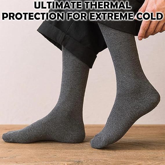 Molten Creek® Men & Women Thermal Welly Socks, Wellington Boot Socks Adult, Breathable & Comfortable, Soft Touch, Winter Long Calf Socks, 3 Pairs