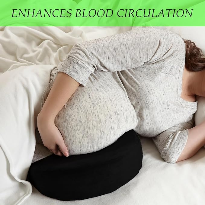 Molten Creek® Pregnancy Wedge Pillow for Maternity, Memory Foam Maternity Pillow Support for Body, Belly, Back, Knees, Side Sleeping, Removable Cover, Lightweight Molten Creek