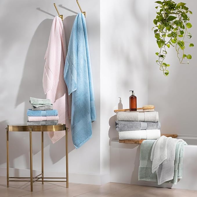 Molten Creek® Bath Sheets, 100% Egyptian Cotton, Super Soft Towel, 500 GSM, Classic Look, High Absorbency and Durability, Extra Large Bath Towels, 80 x 140 cm