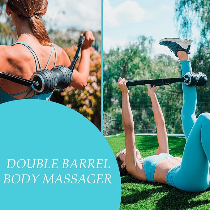 Molten Creek® Double Barrel Body Massager, Rechargeable Battery, Reduce Muscle Stiffness, Promotes Relaxation, Ideal for Both Post-Workout Recovery and Everyday Stress Relief