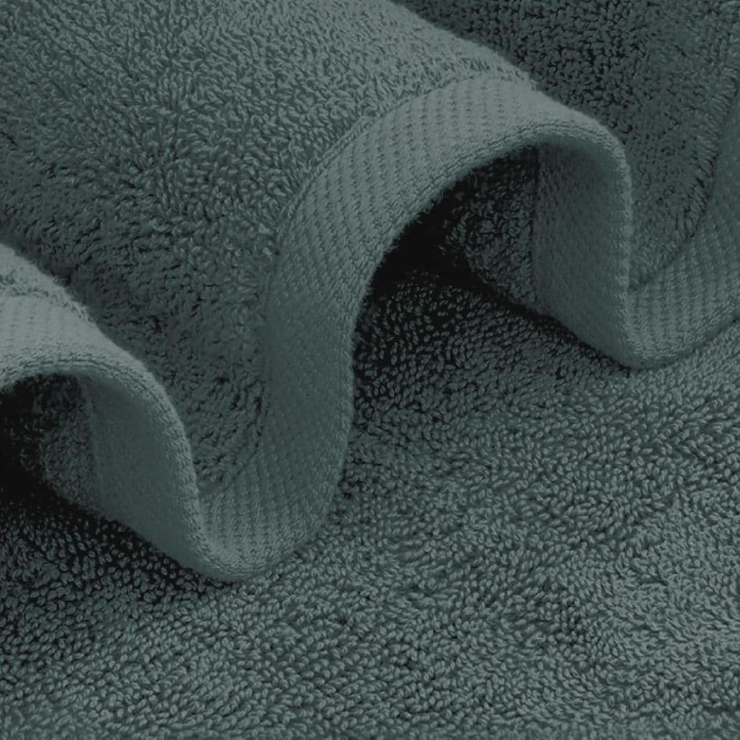 Close-up of a Cotton Towel in Grey