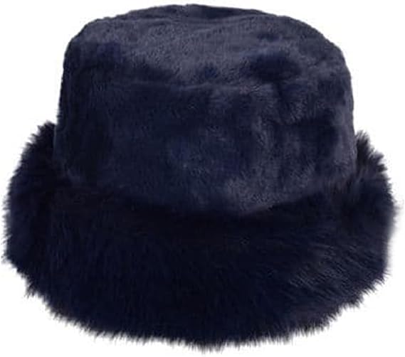 Molten Creek® Fluffy Fur Round Winter Bucket Hat, Cozy Warm and Style, Easy-to-Care-for Polyester, Eye-Catching Patterns, Essential Winter Accessory, One-Size,