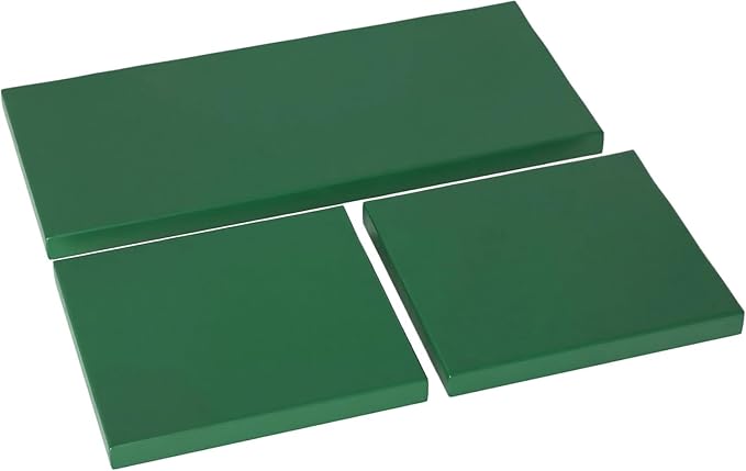 3pcs Outdoor Seat Cushion Pads In Bottle Green