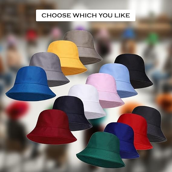Molten Creek® Plain Cotton Bucket Hats, Lightweight and Comfortable, One Size Fits All, Versatile, Summer Protection and Beach Hats for Men and Women