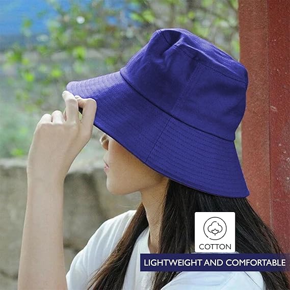 Molten Creek® Plain Cotton Bucket Hats, Lightweight and Comfortable, One Size Fits All, Versatile, Summer Protection and Beach Hats for Men and Women