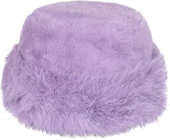 Molten Creek® Fluffy Fur Round Winter Bucket Hat, Cozy Warm and Style, Easy-to-Care-for Polyester, Eye-Catching Patterns, Essential Winter Accessory, One-Size,