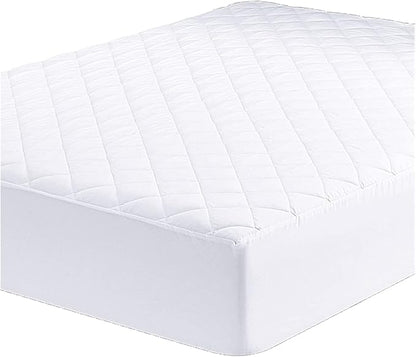 Molten Creek® Mattress Protector, Quilted Mattress Cover, Extra Deep 30 & 40cm Fitted, Breathable & Hypoallergenic, Moisture-Wicking, Washable, White ,Set of 2 Molten Creek