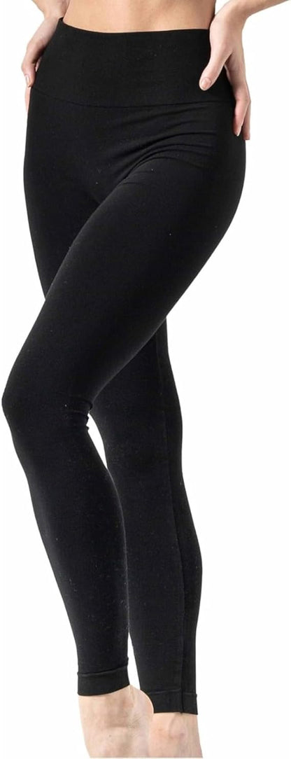 Molten Creek® Women Bamboo Leggings, High Waisted, Seamless Leggings, Comfortable Yoga Pants, Softer Than Cotton Leggings, Lightweight & Breathable, Black Molten Creek