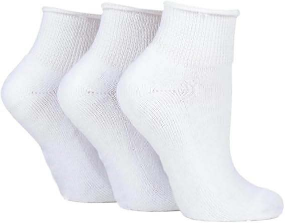 Molten Creek® Men’s Extra Wide Quarter Diabetic Socks, Soft Loose Grip, Non-Elastic for Extra Comfort, Smooth Toe Seam, Soft Cushioned Sole, 6-11, 6 Pairs Molten Creek