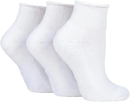 Molten Creek® Men’s Extra Wide Quarter Diabetic Socks, Soft Loose Grip, Non-Elastic for Extra Comfort, Smooth Toe Seam, Soft Cushioned Sole, 6-11, 6 Pairs Molten Creek