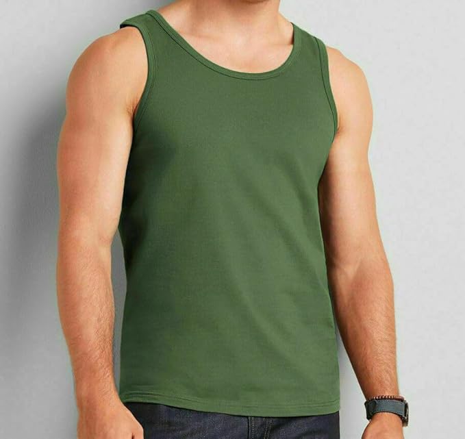 Molten Creek® 6X Pack Mens Vests Classic Sports 100% Cotton Tank Tops Summer Training Gym Sports Sleeveless Casual Undershirts S-2XL Molten Creek