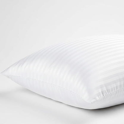 Molten Creek® Shredder Memory Foam Pillow, Stripe Design, Ultra Soft And Warm, Modern And Sleek, Portable And Lightweight, Easy To Store, Machine Wash, Pack Of 2 Molten Creek