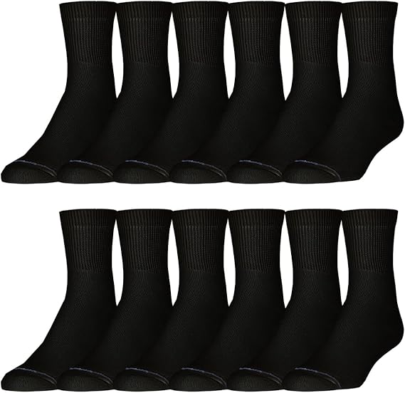 Molten Creek® Cushioned Athletic Unisex Socks, Moisture Wicking, Blister Resistance & Odour Control, Smooth Toe Seam, Pair of 6 Molten Creek