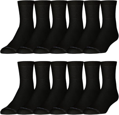 Molten Creek® Cushioned Athletic Unisex Socks, Moisture Wicking, Blister Resistance & Odour Control, Smooth Toe Seam, Pair of 6 Molten Creek