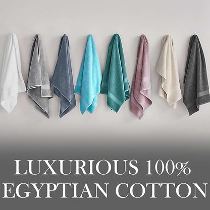 Molten Creek® Face Cloths Towels Set, 100% Egyptian Cotton, Highly Absorbent, Quick Dry, Super Soft & Fluffy, Easy to Care, Lightweight, 30 x 30cm, Pack of 12