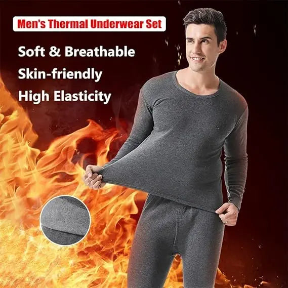 Molten Creek® Men's Thermal Long and Short Sleeve Top, Stay Dry and Comfortable, Snug and Slimming Fit, Pack of 2 Molten Creek