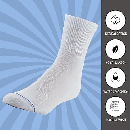 Molten Creek® Cushioned Athletic Unisex Socks, Moisture Wicking, Blister Resistance & Odour Control, Smooth Toe Seam, Pair of 6 Molten Creek
