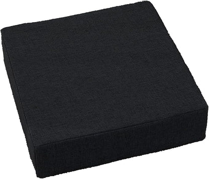 Molten Creek® Armchair Memory Foam Cushion Seat, Solid Removable Cover, Soft & Comfortable Chair Seat Pad, Non-Slip Cushion for Car, Office, Sofa, Garden, Black Molten Creek