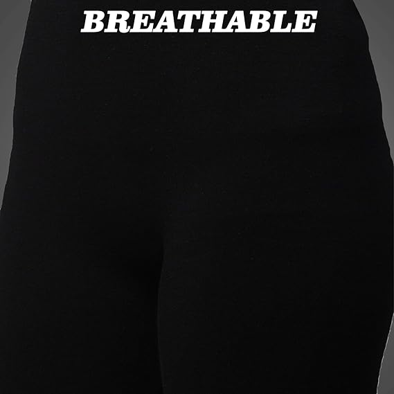 Molten Creek® Women Bamboo Leggings, High Waisted, Seamless Leggings, Comfortable Yoga Pants, Softer Than Cotton Leggings, Lightweight & Breathable, Black Molten Creek