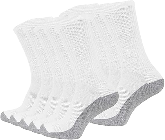 Molten Creek®  10 Pairs Men's BIG FOOT Industrial Crew Boot Work Socks Cushioned Heavy Duty Reinforced Toe & Heel UK 11-14 Molten Creek