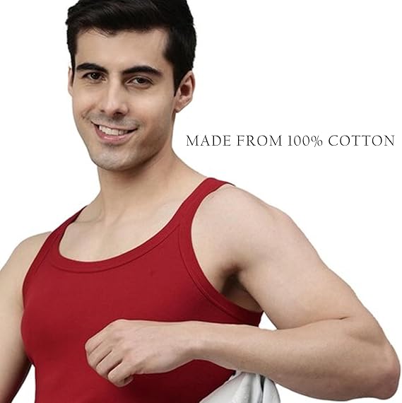 Molten Creek® 6X Pack Mens Vests Classic Sports 100% Cotton Tank Tops Summer Training Gym Sports Sleeveless Casual Undershirts S-2XL Molten Creek