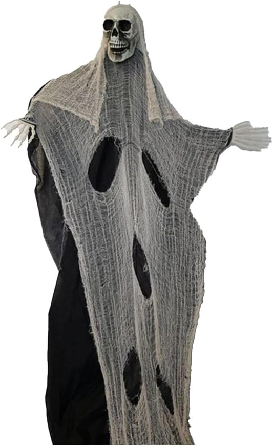 Molten Creek® Hanging Reaper, Spooky Halloween Outdoor Garden Decoration, Eye Catching Theme, Durable & Reusable, Lightweight Design, Easy To Hang, 210cm Molten Creek