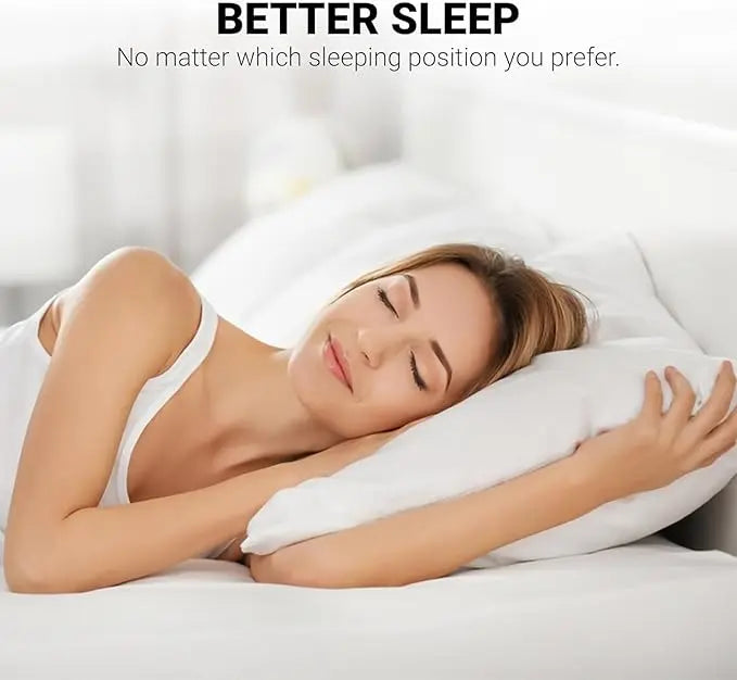 Molten Creek® Hotel Quality Standard Soft Pillows, Bounce Back Support Bed Pillows, 75 x 50 cm, Anti Allergic Hollowfiber Filled, Comfortable and Breathable, Easy Care (2) Molten Creek