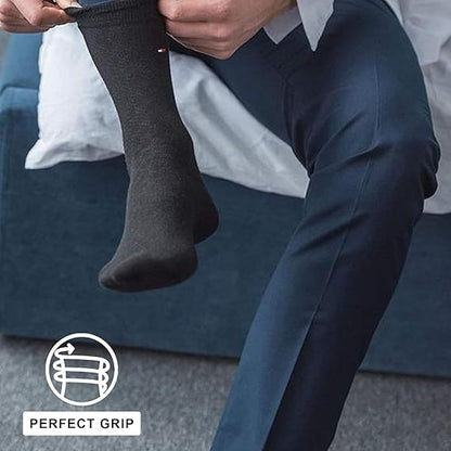 Molten Creek® Men’s Classic Crew Socks, Rib Knit Cuffs, Breathable, Super Smooth, Flat Logo Detailing, Dress Sock Design, Size 6-11, 6 Pairs Molten Creek