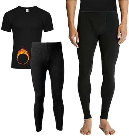 Molten Creek® Men's Thermal Underwear Set, Extra Warm Thermal, Top Bottom Long Johns Set, Vests & Trousers for Winter, Soft & Breathable, Super Stretchy Molten Creek