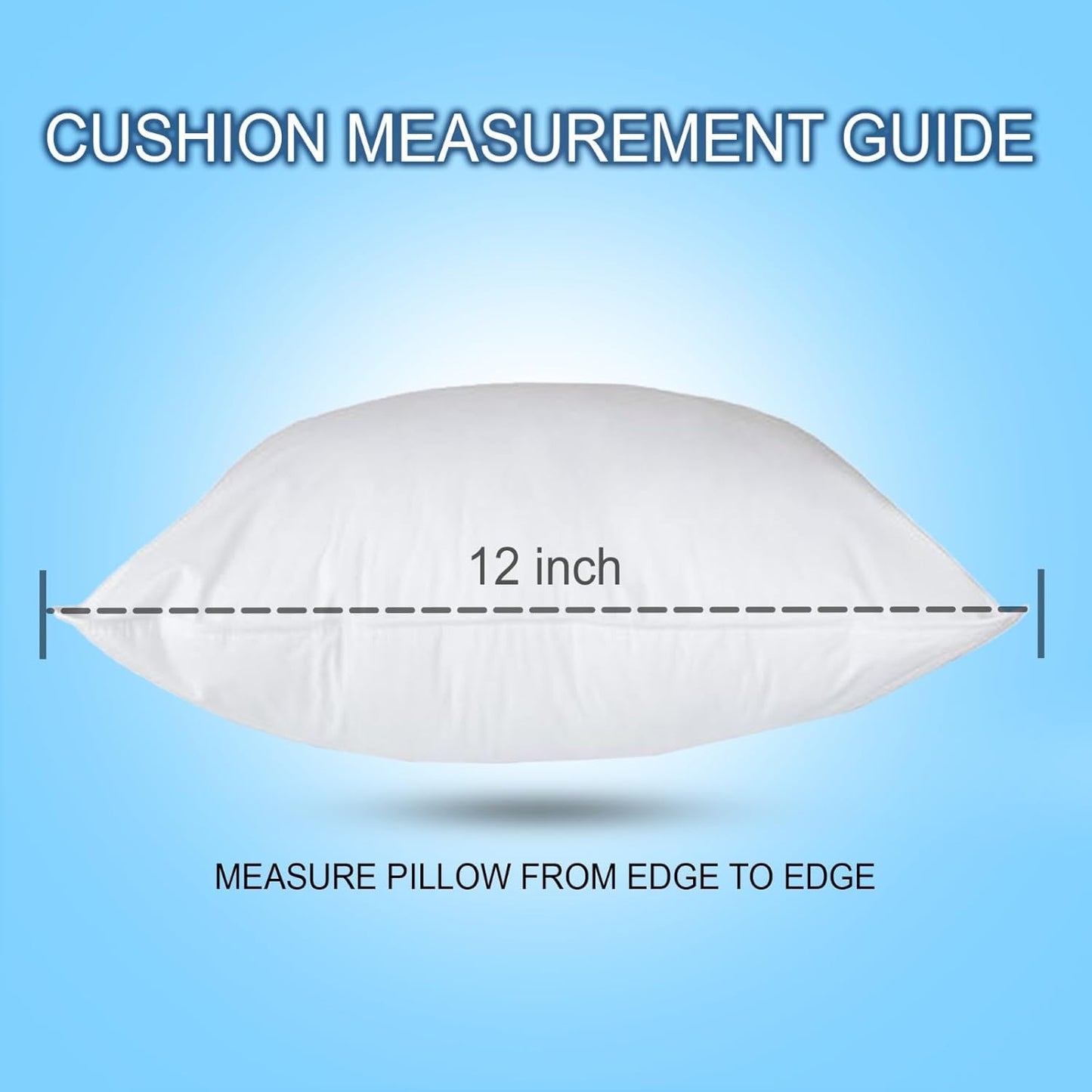 Extra Fill Plump Hollowfibre Inner Fillers, Anti-Allergy Sofa Cushion inserts Scatters, White Molten Creek