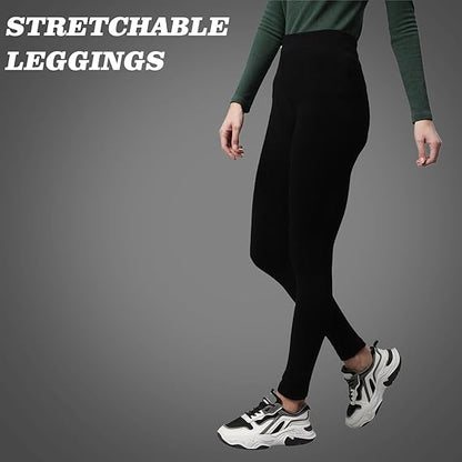 Molten Creek® Women Bamboo Leggings, High Waisted, Seamless Leggings, Comfortable Yoga Pants, Softer Than Cotton Leggings, Lightweight & Breathable, Black Molten Creek