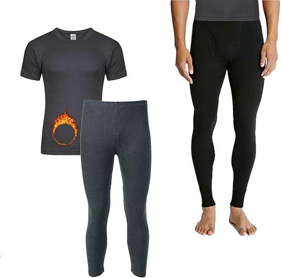 Molten Creek® Men's Thermal Underwear Set, Extra Warm Thermal, Top Bottom Long Johns Set, Vests & Trousers for Winter, Soft & Breathable, Super Stretchy Molten Creek
