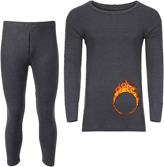 Molten Creek® Men's Thermal Underwear Set, Extra Warm Thermal, Top Bottom Long Johns Set, Vests & Trousers for Winter, Soft & Breathable, Super Stretchy Molten Creek