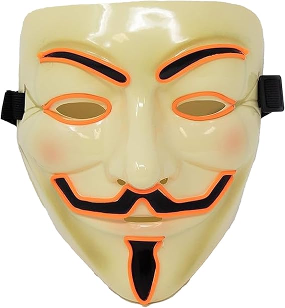 Molten Creek® Halloween LED Mask, Eye Catching Theme, Battery Operated, Light Up Mask, Portable And Lightweight, Perfect For Cosplay, Festivals, & Masquerade Parties Molten Creek