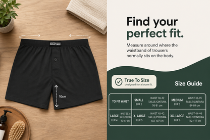 Molten Creek® Men's Plain Boxer Shorts – Cotton Blend Loose Fit Underwear, 6 Pack