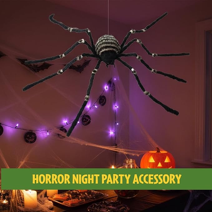 Molten Creek® Halloween Decorations Spider, Realistic Design, Durable & Flexible Material, Versatile Horror Night Party Accessory, Lightweight & Easy To Use Molten Creek