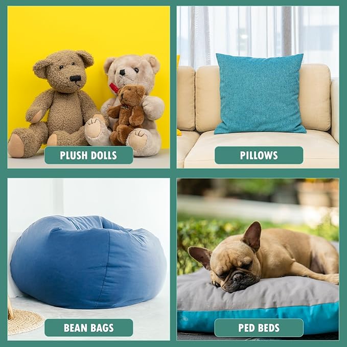 Molten Creek® Shredded Foam Crumbs, Seating Transformation, Fluffy Furniture Accessory, No Stuffiness, Promotes Airflow, Hypoallergenic, Long-Lasting Comfort, Plush Experience Molten Creek