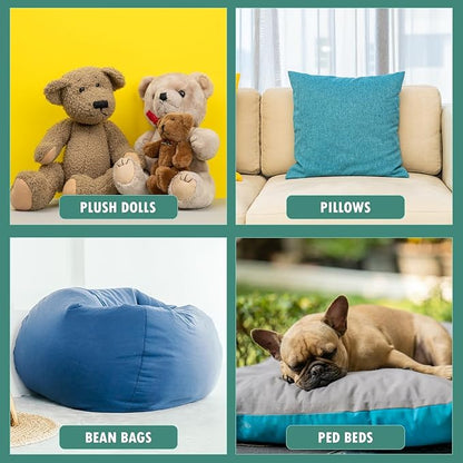 Molten Creek® Shredded Foam Crumbs, Seating Transformation, Fluffy Furniture Accessory, No Stuffiness, Promotes Airflow, Hypoallergenic, Long-Lasting Comfort, Plush Experience Molten Creek