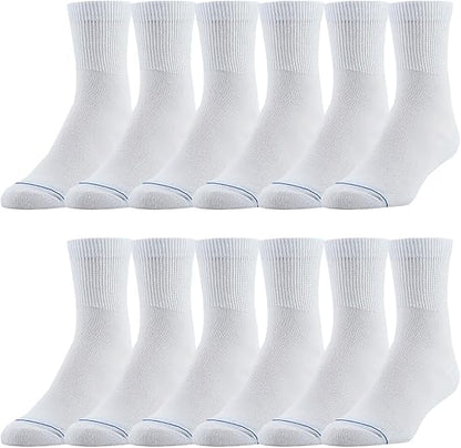 Molten Creek® Cushioned Athletic Unisex Socks, Moisture Wicking, Blister Resistance & Odour Control, Smooth Toe Seam, Pair of 6 Molten Creek
