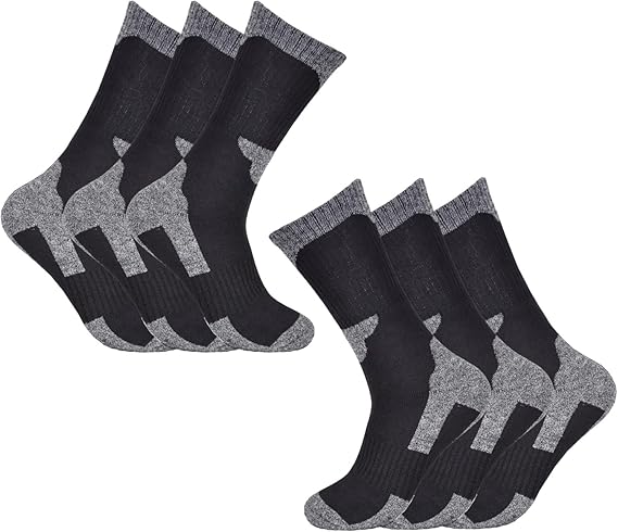 Set of black and gray socks on a white background
