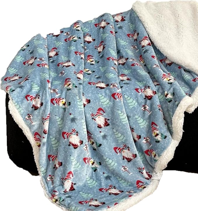 Molten Creek® Christmas Throw Sherpa Blanket, Soft And Comfortable, Fluffy And Warm, Eye Catching Design, Portable & Lightweight, Machine Washable, Ideal For Winter Molten Creek