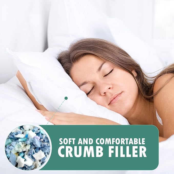 Molten Creek® Shredded Foam Crumbs, Seating Transformation, Fluffy Furniture Accessory, No Stuffiness, Promotes Airflow, Hypoallergenic, Long-Lasting Comfort, Plush Experience Molten Creek