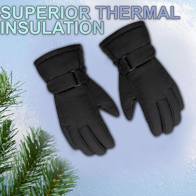 Molten Creek® Ski Waterproof Gloves, Thermal Insulation, Winter Gloves for Men and Women, Extra Warm, Thermal Gloves for Ski Snowboard, Lightweight & Durable Molten Creek
