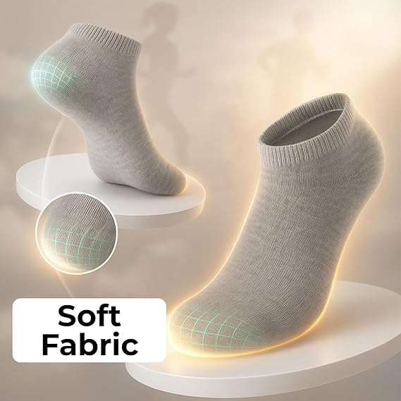 Molten Creek® Trainer Ankle Socks for Men & Women, Sport Low Cut Athletic Running Socks, Soft & Durable for Training, Casual Wear, Molten Creek